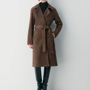 Aritzia Silva Suede Trench Coat